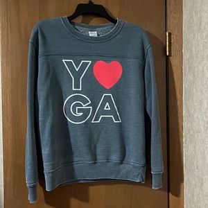 Cute FREEZE Womens “YOGA” Sweatshirt, sz S